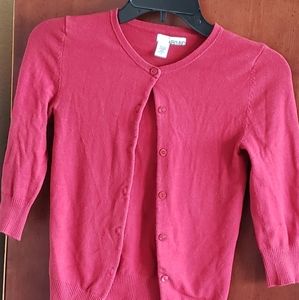 Red Cardigan Sweater